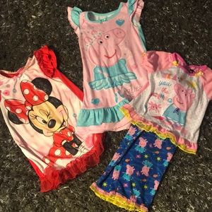 3 pairs of 2t summer pjs